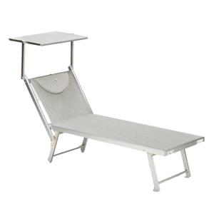 LETTINO PRO CM.186X61X40H C/PARASOLE BEIGE
